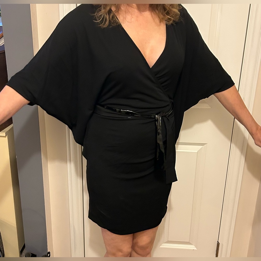 NWT Gucci Black Belted Mini Dress